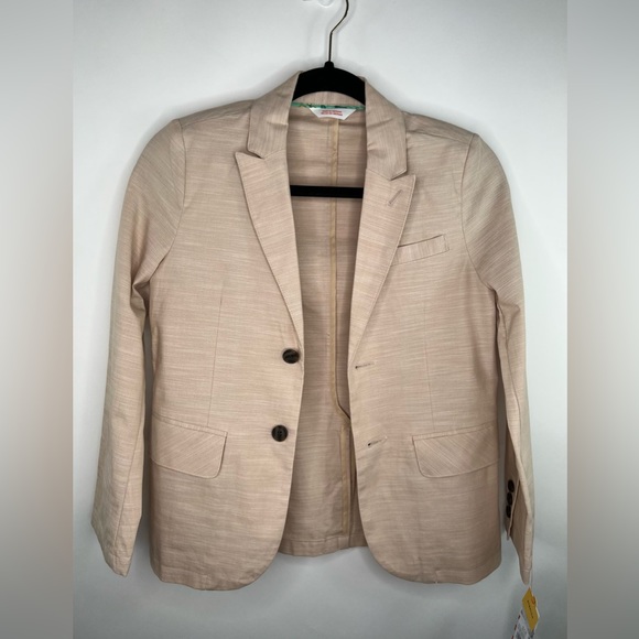 Boys' Chambray Blazer Jacket - Cat & Jack-Beige - Picture 4 of 11